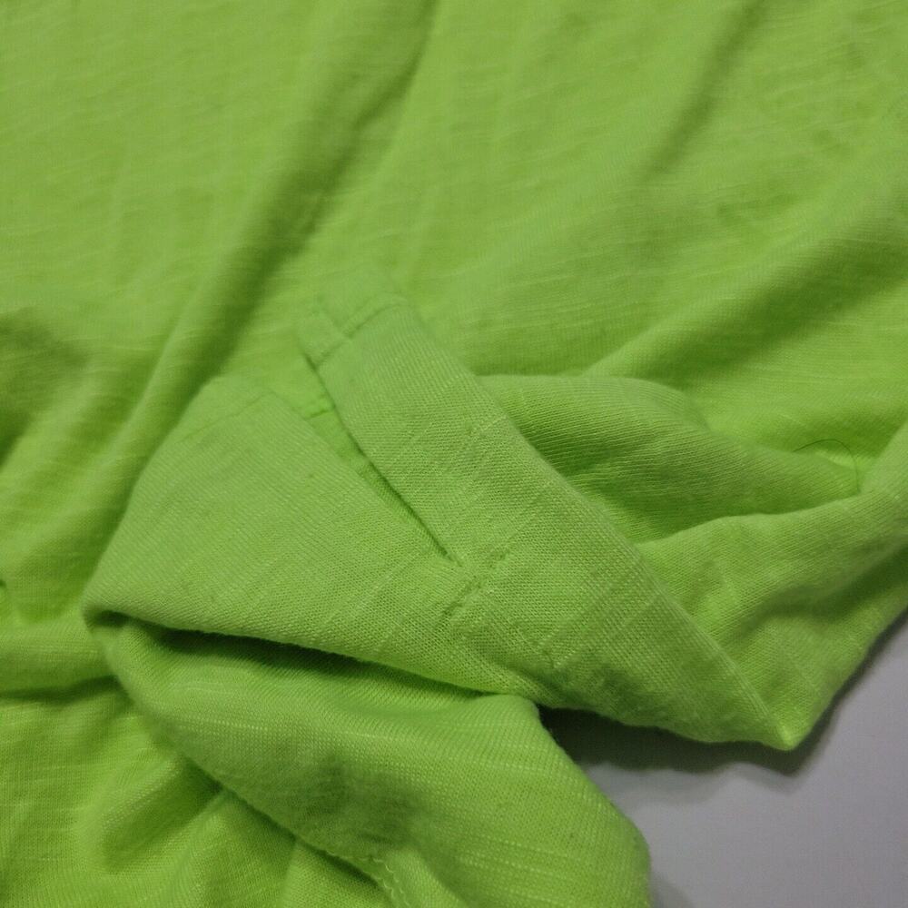 Tresics Women Medium Tank Top Neon Heathered Green Scoop Neck Stretch Razor Back - Picture 8 of 12